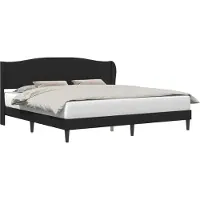 vidaXL Cadre de lit avec tête de lit Noir 180 x 200 cm Simili cuir