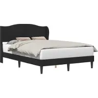 vidaXL Cadre de lit avec tête de lit Noir 120 x 190 cm Velours