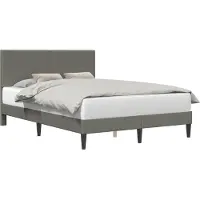 vidaXL Cadre de lit avec tête de lit, gris clair, 120 x 190 cm, en velours