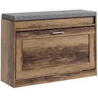 SoBuy Banc rangement chaussures marron 75x24x53 cm