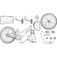 vidaXL Vélo pour enfant 14 pouces, pour les 3-5 ans, blanc