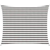 vidaXL Voile D'ombre Gris Clair Et Blanc 2,5 X 3,5 M Hdpe