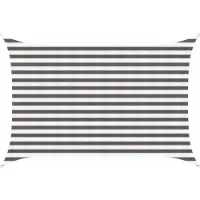 vidaXL Voile D'ombre Gris Clair Et Blanc 2 X 2,5 M Hdpe