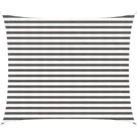 vidaXL Voile D'ombre Gris Clair Et Blanc 2,5 X 3,5 M Hdpe