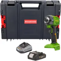 Procraft PS22bb Clé à choc 20 V 230 Nm 1/2" Brushless + 1x batterie 2,0 Ah + chargeur + boîte à outils RHINO