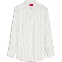 HUGO Chemise Oversize en toile à rayures