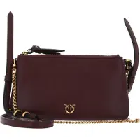 Pinko sac à épaule en cuir de veau marron