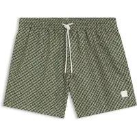 BOSS Short de bain imprimé avec badge logoté