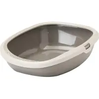 Savic Litter Box Happy Planet Gizmo With Rim Mocca / Warm Grey