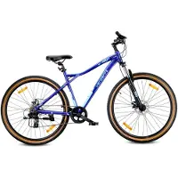 Sun baby VTT 29 pouces, 7 vitesses, aluminium léger, fourche à suspension, freins à disque Shimano, cadre L 19 pouces, Verdant Shred bleu