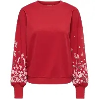 ONLY Sweat-shirt 'BROOKE' poudre / rose ancienne / rouge