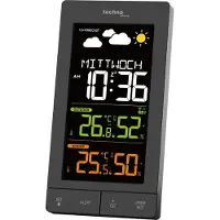 Technoline WS6458 Station météo | Prévisions météorologiques | Affichage de la date et du jour de la semaine | Possibilité de coupler jusqu'à 3 émetteurs extérieurs