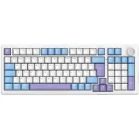 The G-Lab Clavier gaming mécanique KEYZ Elite 400 WB AZERTY RGB blanc et bleu