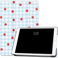 IMoshion Coque tablette Design Trifold Apple iPad 9 (2021) 10.2 pouces / iPad 8 (2020) 10.2 pouces / iPad 7 (2019) 10.2 pouces - Cherry Check