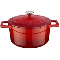 Lava Cocotte - 20 cm - 2,82 litres - Fonte - Rouge