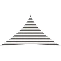 vidaXL Voile D'ombre Gris Clair Et Blanc 3,5 X 3,5 X 4,9 M Hdpe