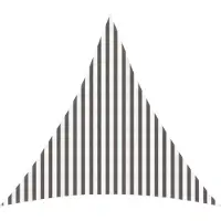 vidaXL Voile D'ombre Gris Clair Et Blanc 4 X 4 X 4 M Hdpe