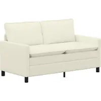 vidaXL Canapé Crème 156 x 81 x 87,5 cm Tissu