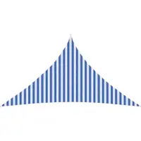 vidaXL Voile D'ombre Bleu Et Blanc 5 X 5 X 5 M Hdpe
