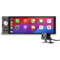Caliber Autoradio Wireless CarPlay - 1 DIN - Bluetooth - DAB - caméra de recul incluse - 4 x 100 watts - noir