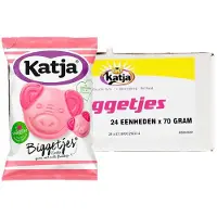 Katja Biggetjes Bonbons Végétariens, 21 X 70g, 1.68 Kg, Friandises Gourmandes Sans Gélatine, Saveurs Fruitées, Confiserie Sucrée, Cadeau Parfait
