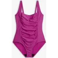 Bonprix Maillot 1 pièce sculptant style croisé, maintien modéré