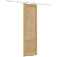 vidaXL Porte coulissante , couleur naturelle et blanche, 61 x 198,5 cm