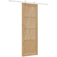 vidaXL Porte coulissante , couleur naturelle et blanche, 73,5 x 211 cm