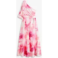 Bonprix Robe asymétrique en satin brillant
