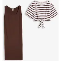 Bonprix Robe de grossesse et d’allaitement avec T-shirt (ens. 2 pces)
