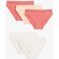 Bonprix Lot de 5 slips en coton doux avec dentelle