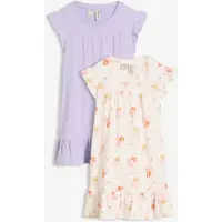 Bonprix Lot de 2 chemises de nuit 100% coton