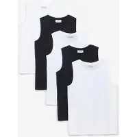 Bonprix Lot de 5 débardeurs coton