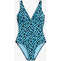 Bonprix Maillot 1 pièce sculptant à col en V, maintien léger