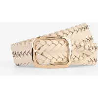 Bonprix Ceinture tressée à boucle carrée