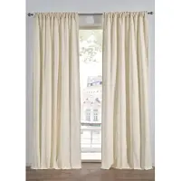 Bonprix Rideau opaque en coton à rayures tissées (1 pce)