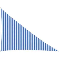 vidaXL Voile D'ombre Bleu Et Blanc 3 X 4 X 5 M Hdpe