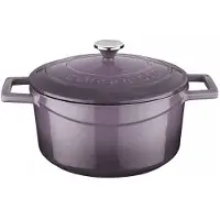 Lava Cocotte en fonte - 20 cm - 2,82 litres - Fonte - Violet