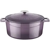 Lava Cocotte en fonte - 28 cm - 6,71 litres - Fonte - Violet