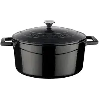 Lava Cocotte - 24 cm - 4,49 litres - Fonte - Noir