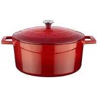 Lava Cocotte - 24 cm - 4,49 litres - Fonte - Rouge