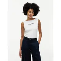 Tommy Hilfiger Ww0ww50947 Sleeveless T-shirt Blanc L Femme