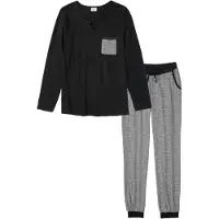 Bonprix Pyjama avec pantalon en flanelle