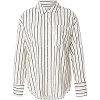 Vero Moda Chemisier 'VMMYMILO' bleu marine / greige / blanc