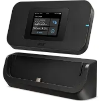 Acer Connect Enduro M4D, Wi-Fi 6 (802.11ax), double bande (2,4 GHz/5 GHz), Ethernet/LAN, 5G, noir, routeur portable