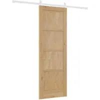 vidaXL Porte coulissante , couleur naturelle et blanche, 73,5 x 211 cm
