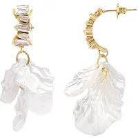Heidemann Boucles d'oreilles or / blanc perle