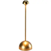 Konstsmide Lampe de table dorée Bandol Rechargeable