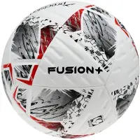 Precision Ballon d'entraînement de base FIFA Fusion+ - Blanc/Argent/Rouge/Noir - 5