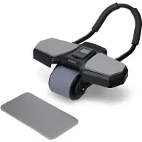 HMS Ka10 Black Abs Wheel Roue De Musculation Abdominale Automatique Avec Support